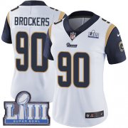 Wholesale Cheap Nike Rams #90 Michael Brockers White Super Bowl LIII Bound Women's Stitched NFL Vapor Untouchable Limited Jersey