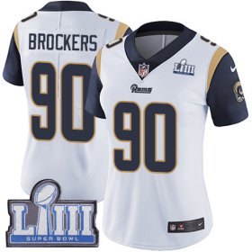 Wholesale Cheap Nike Rams #90 Michael Brockers White Super Bowl LIII Bound Women\'s Stitched NFL Vapor Untouchable Limited Jersey