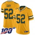 Wholesale Cheap Nike Packers #52 Rashan Gary Gold Men's Stitched NFL Limited Inverted Legend 100th Season Jersey