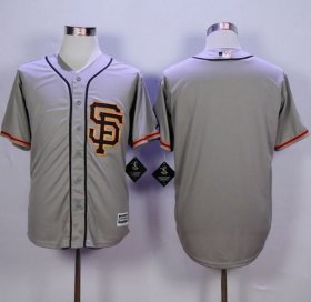 Wholesale Cheap Giants Blank Grey Road 2 New Cool Base Stitched MLB Jersey