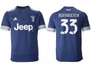 Wholesale Cheap Men 2020-2021 club Juventus away aaa version 33 blue Soccer Jerseys