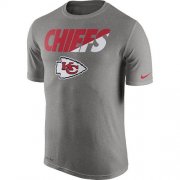 Wholesale Cheap Men's Kansas City Chiefs Nike Charcoal Legend Staff Practice Performance T-Shirt