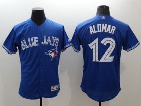 Wholesale Cheap Blue Jays #12 Roberto Alomar Blue Flexbase Authentic Collection Stitched MLB Jersey