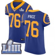 Wholesale Cheap Nike Rams #76 Orlando Pace Royal Blue Alternate Super Bowl LIII Bound Men's Stitched NFL Vapor Untouchable Elite Jersey