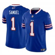 Cheap Men's Buffalo Bills #1 Curtis Samuel Blue 2023 F.U.S.E. Vapor Untouchable Limited Football Stitched Jersey