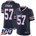 Wholesale Cheap Nike Bills #57 A.J. Epenesas Navy Men's Stitched NFL Limited Inverted Legend 100th Season Jersey
