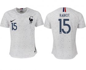 Wholesale Cheap France #15 Rabiot Away Soccer Country Jersey