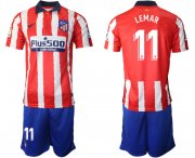 Wholesale Cheap Men 2020-2021 club Atletico Madrid home 11 red Soccer Jerseys