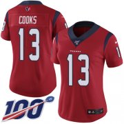Wholesale Cheap Nike Texans #13 Brandin Cooks Red Alternate Women's Stitched NFL 100th Season Vapor Untouchable Limited Jersey