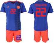 Wholesale Cheap Colombia #22 Castellanos Away Soccer Country Jersey