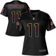 Wholesale Cheap Nike Cardinals #11 Larry Fitzgerald Black Women's NFL Fashion Game Jersey