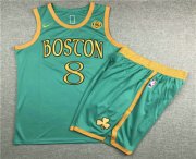 Wholesale Cheap Men's Boston Celtics #8 Kemba Walker NEW Green Nike 2020 Swingman Stitched NBA Jersey With Shorts