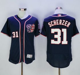 Wholesale Cheap Nationals #31 Max Scherzer Navy Blue Flexbase Authentic Collection Stitched MLB Jersey