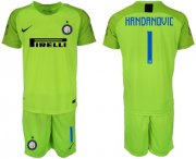 Wholesale Cheap Inter Milan #1 Handanovic Green Goalkeeper Soccer Club Jersey