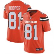 Wholesale Cheap Nike Browns #81 Austin Hooper Orange Alternate Men's Stitched NFL Vapor Untouchable Limited Jersey