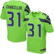 Wholesale Cheap Nike Seahawks #31 Kam Chancellor Green Men's Stitched NFL Elite Rush Jersey