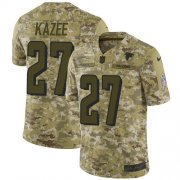 Wholesale Cheap Nike Falcons #27 Damontae Kazee Camo Men's Stitched NFL Limited 2018 Salute To Service Jersey