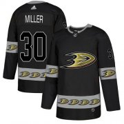 Wholesale Cheap Adidas Ducks #30 Ryan Miller Black Authentic Team Logo Fashion Stitched NHL Jersey