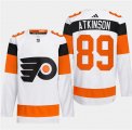 Cheap Men's Philadelphia Flyers #89 Cam Atkinson White 2024 Stadium Series Stitched Jersey