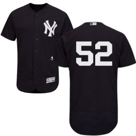 Wholesale Cheap Yankees #52 C.C. Sabathia Navy Blue Flexbase Authentic Collection Stitched MLB Jersey