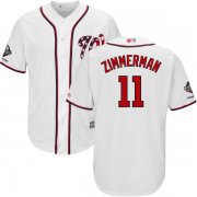 Wholesale Cheap Nationals #11 Ryan Zimmerman White New Cool Base 2019 World Series Champions Stitched MLB Jersey