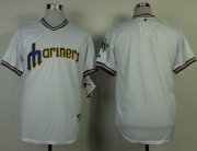 Wholesale Cheap Mariners Blank White 1979 Turn Back The Clock Stitched MLB Jersey