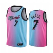 Wholesale Cheap Nike Heat #7 Goran Dragic Blue Pink NBA Swingman 2020-21 City Edition Jersey