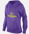 Wholesale Cheap Women's Washington Redskins Big & Tall Critical Victory Pullover Hoodie Purple