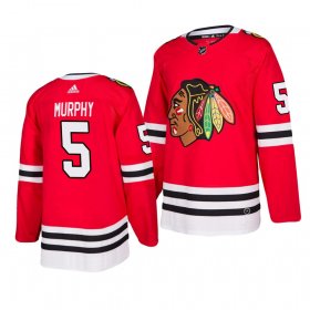 Wholesale Cheap Chicago Blackhawks #5 Connor Murphy 2019-20 Adidas Authentic Home Red Stitched NHL Jersey