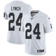 Wholesale Cheap Nike Raiders #24 Marshawn Lynch White Youth Stitched NFL Vapor Untouchable Limited Jersey