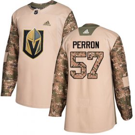 Wholesale Cheap Adidas Golden Knights #57 David Perron Camo Authentic 2017 Veterans Day Stitched Youth NHL Jersey