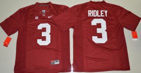 Wholesale Cheap Men\'s Alabama Crimson Tide #3 Calvin Ridley Red Limited Stitched College Football Nike NCAA Jersey