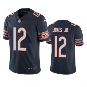 Wholesale Cheap Men\'s Chicago Bears #12 Velus Jones Jr. Navy Vapor untouchable Limited Stitched Jersey