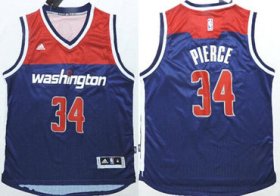 Wholesale Cheap Washington Wizards #34 Paul Pierce Revolution 30 Swingman 2014 New Navy Blue Jersey