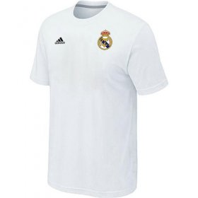 Wholesale Cheap Adidas Real Madrid Soccer T-Shirt White