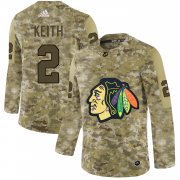 Wholesale Cheap Adidas Blackhawks #2 Duncan Keith Camo Authentic Stitched NHL Jersey