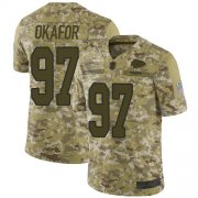 Wholesale Cheap Nike Chiefs #97 Alex Okafor Camo Men's Stitched NFL Limited 2018 Salute To Service Jersey
