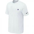 Wholesale Cheap Nike Dallas Cowboys Chest Embroidered Logo T-Shirt White
