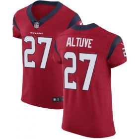 Wholesale Cheap Nike Texans #27 Jose Altuve Red Alternate Men\'s Stitched NFL Vapor Untouchable Elite Jersey