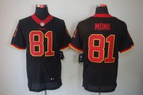 Wholesale Cheap Nike Redskins #81 Art Monk Black Men\'s Stitched NFL Elite Jersey