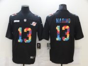 Wholesale Cheap Men's Miami Dolphins #13 Dan Marino Multi-Color Black 2020 NFL Crucial Catch Vapor Untouchable Nike Limited Jersey