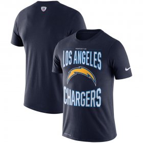 Wholesale Cheap Los Angeles Chargers Nike Team Logo Sideline Property Of Performance T-Shirt Navy