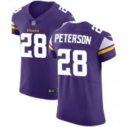 Wholesale Cheap Nike Vikings #28 Adrian Peterson Purple Team Color Men's Stitched NFL Vapor Untouchable Elite Jersey