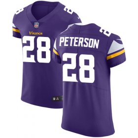Wholesale Cheap Nike Vikings #28 Adrian Peterson Purple Team Color Men\'s Stitched NFL Vapor Untouchable Elite Jersey