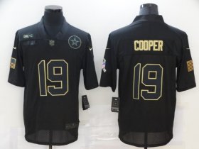 Wholesale Cheap Men\'s Dallas Cowboys #19 Amari Cooper Black 2020 Salute To Service Stitched NFL Nike Limited Jersey