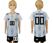 Wholesale Cheap Argentina Personalized Home Kid Soccer Country Jersey