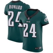 Wholesale Cheap Nike Eagles #24 Jordan Howard Midnight Green Team Color Men's Stitched NFL Vapor Untouchable Elite Jersey
