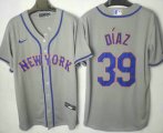 Wholesale Cheap Men's New York Mets #39 Edwin Diaz Grey Stitched MLB Cool Base Nike Jersey