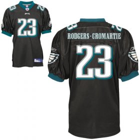 Wholesale Cheap Eagles #23 Rodgers-Cromartie Black Stitched NFL Jersey