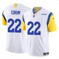 Cheap Men's Los Angeles Rams #22 Blake Corum White 2024 Draft F.U.S.E. Vapor Untouchable Football Stitched Jersey
